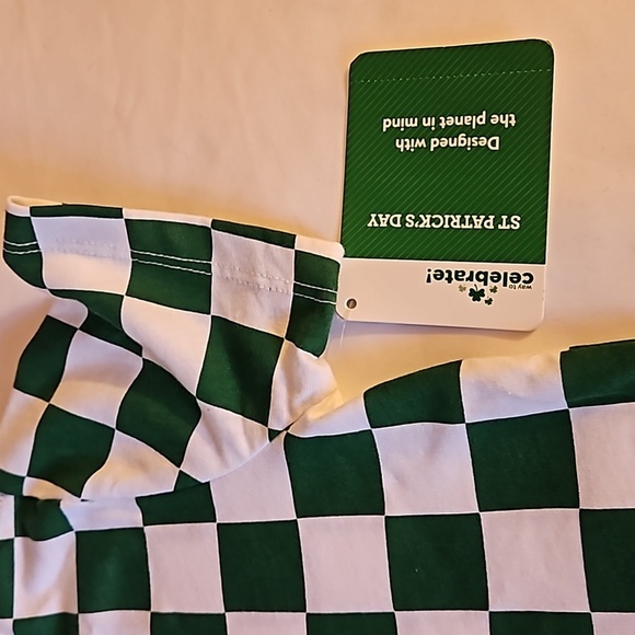 Better Cotton  Way to Celebrate ST Patrick's Day Graphic Tee  2T green checkered - Picture 7 of 17
